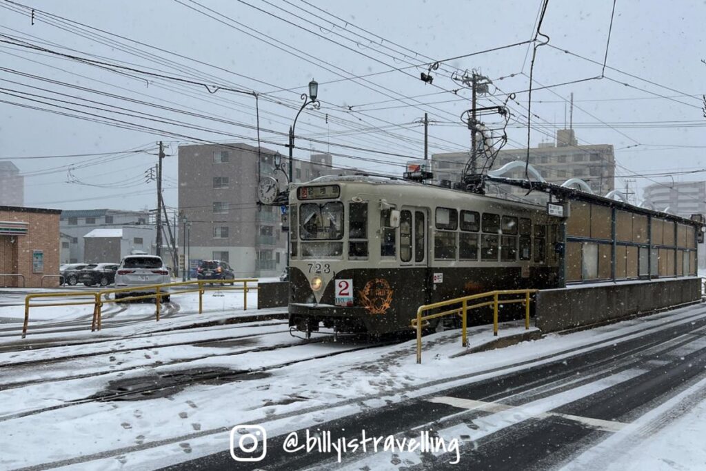 連接函館市內大部分景點的函館市電