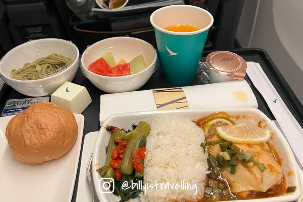 國泰航空 CX581 特選經濟艙 飛機餐
