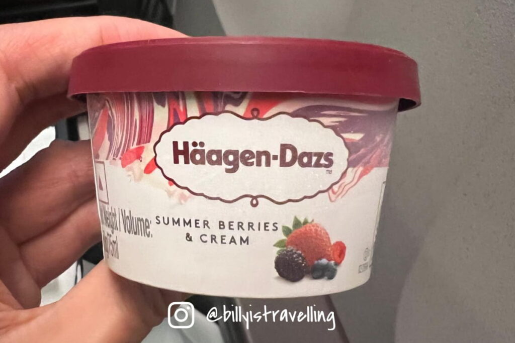 國泰航空 CX581 特選經濟艙 Haggen-Dazs 雪糕