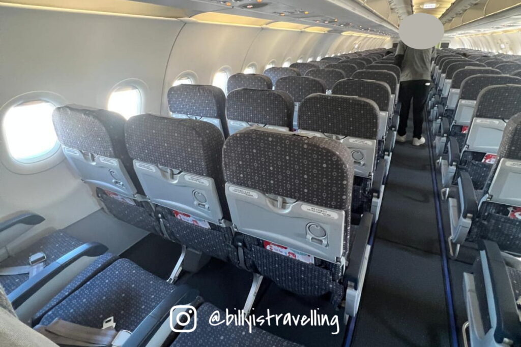 香港航空A320 B-LPY經濟艙內觀
