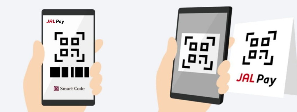 JAL Pay透過Smart Code (QR Code)支付