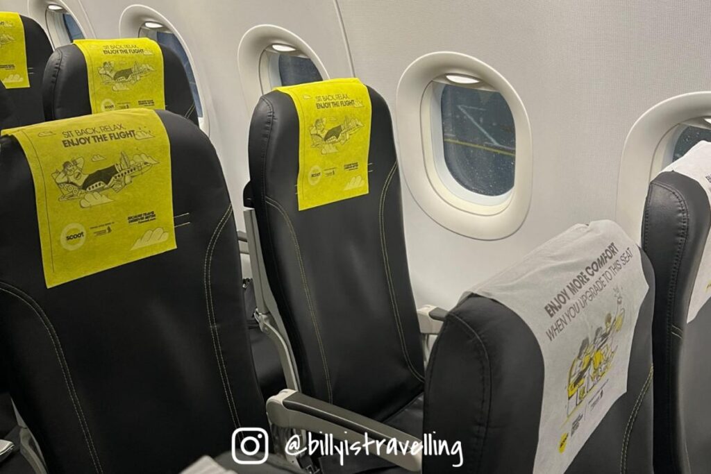 Scoot TR498 A321neo經濟艙座位實拍,新加坡轉機前往檳城的短途航班