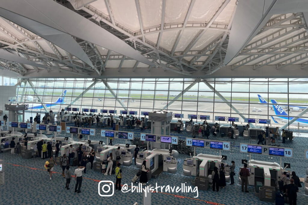 位於東京羽田HND T2 國際線Check-in counter