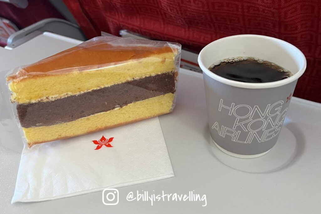 香港航空HX612飛機餐 朱古力海綿蛋糕