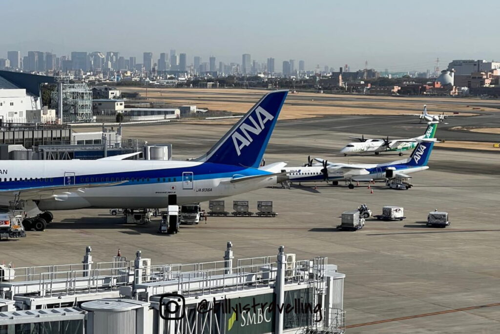 大阪國際機場 觀景台 近距離觀看飛機起降