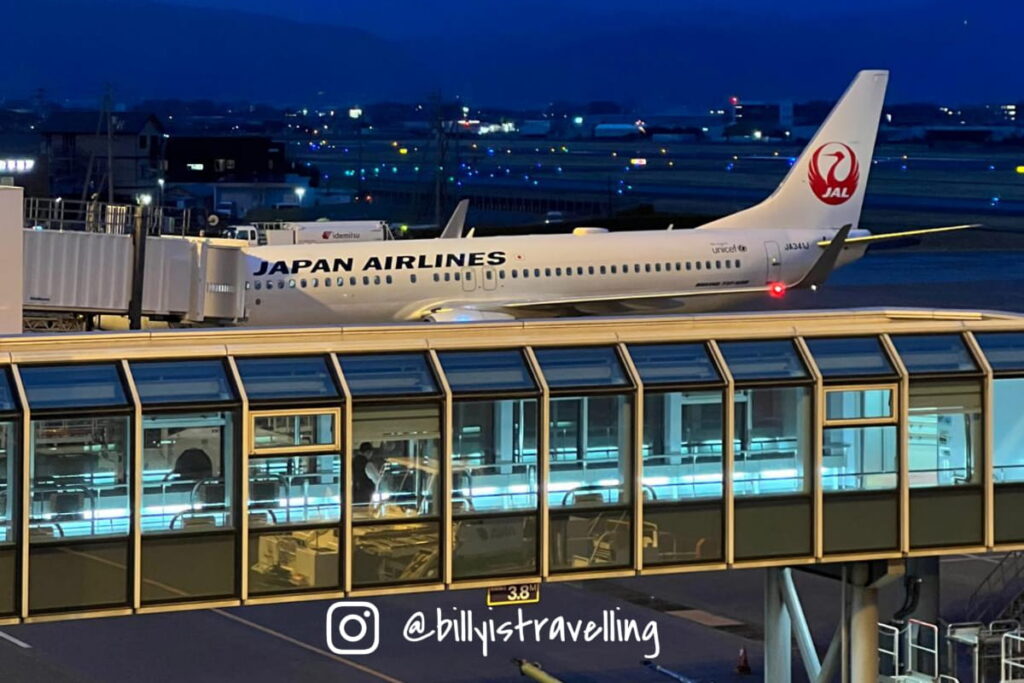 松山機場 MYJ 展望台觀看日航飛機升降