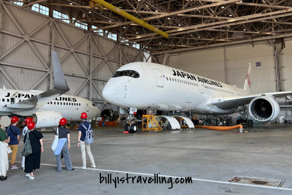 日本航空飛機維修庫 A350 國際線飛機