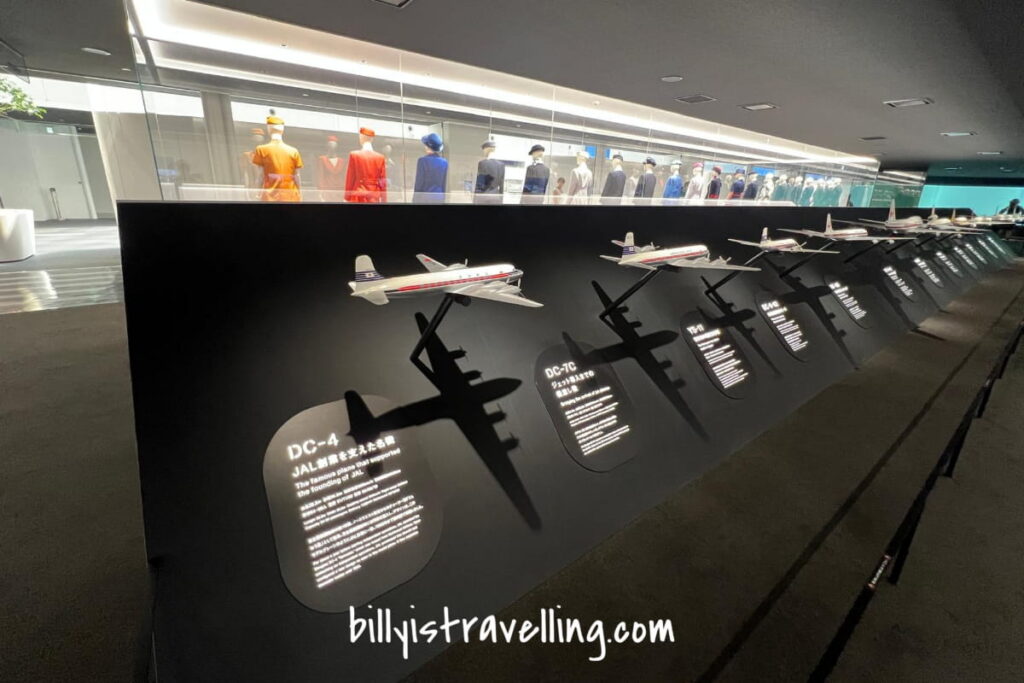 JAL SKY MUSEUM 展示區飛機模型