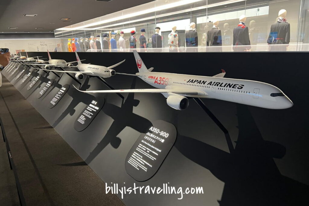 JAL SKY MUSEUM 展示區飛機模型