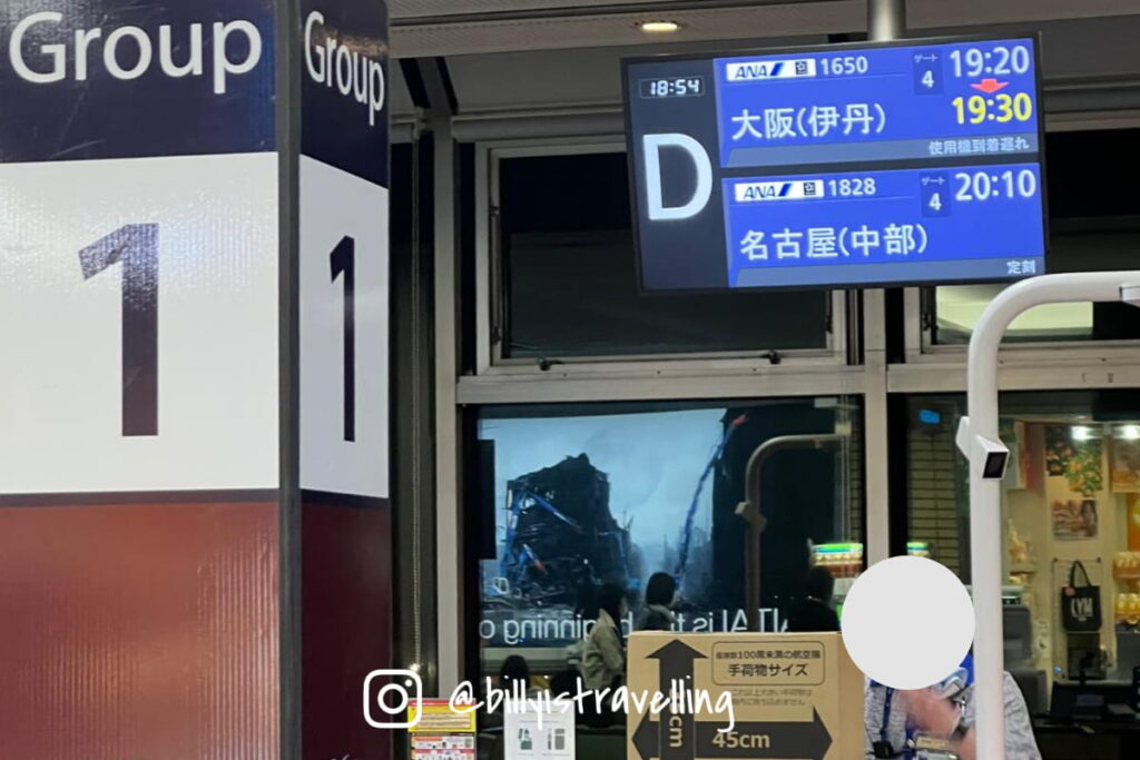 ANA NH1650 登機閘口