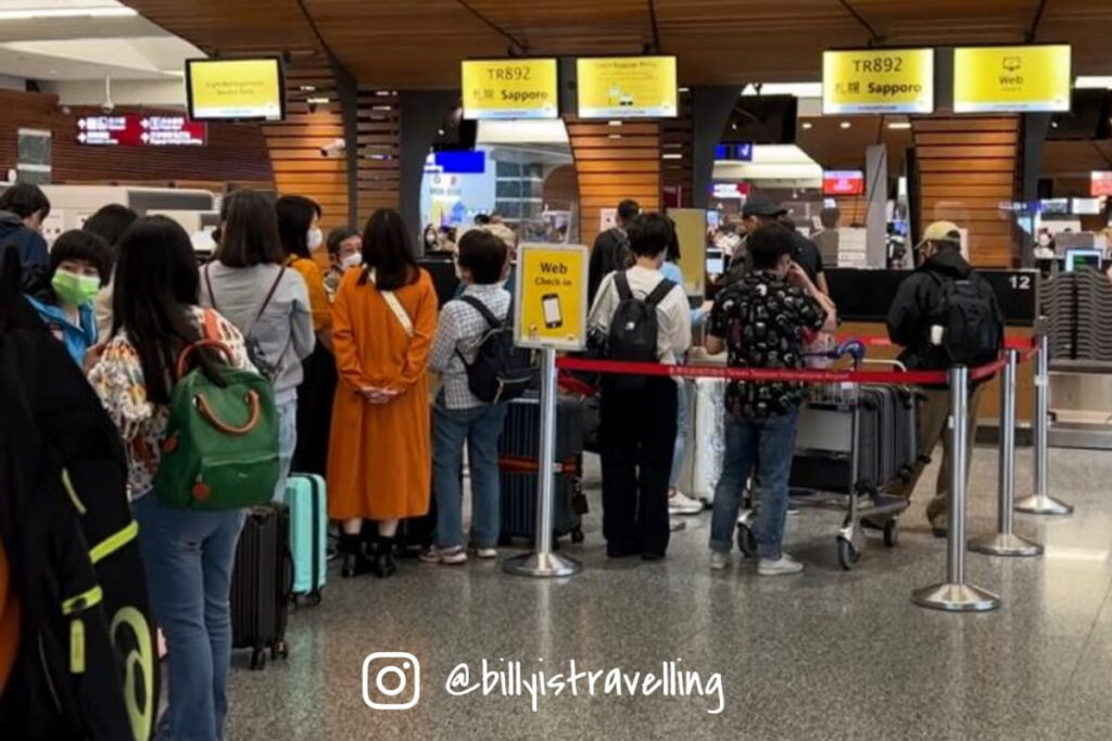 TR892 台北-札幌 機場值機櫃台