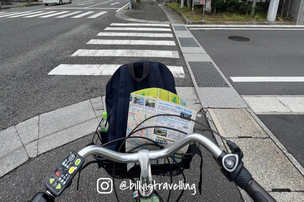 中村站旁四萬十川觀光案內提供電動單車租借