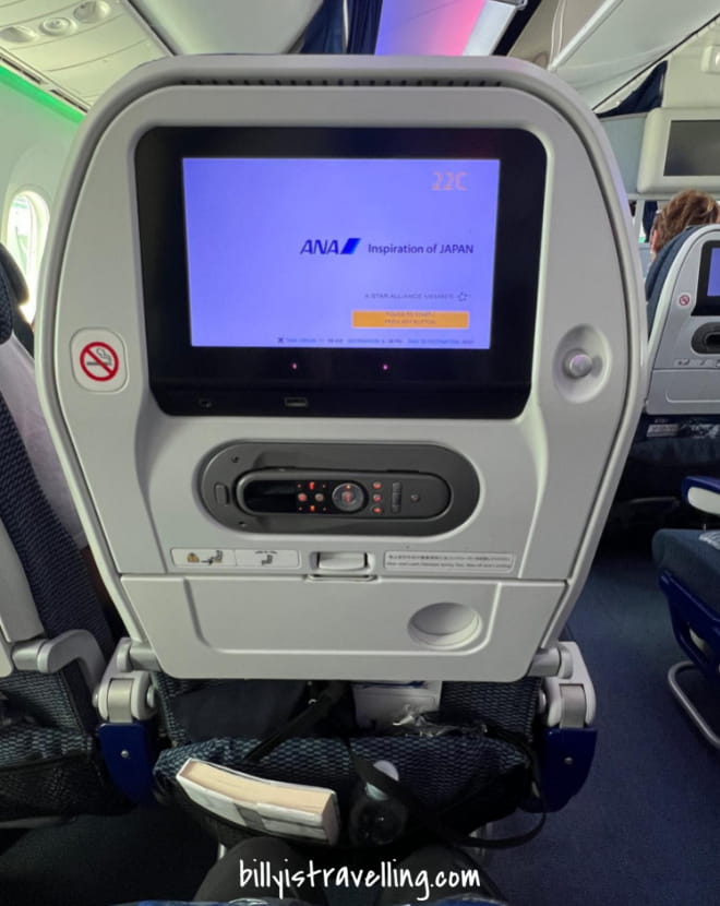 ana b787 economy class ife