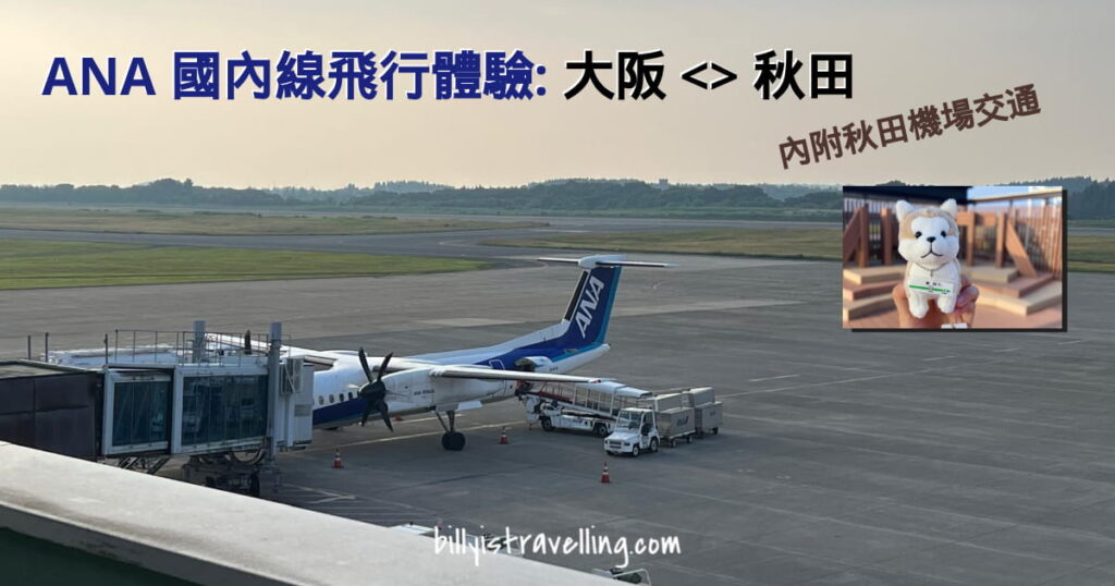 ana domestic flight between osaka itami and akita flight review