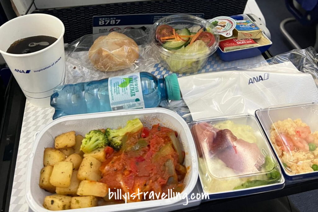 ana nh218 western meal