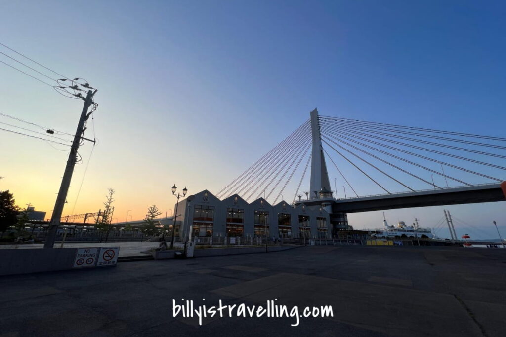 青森港 日落風景
