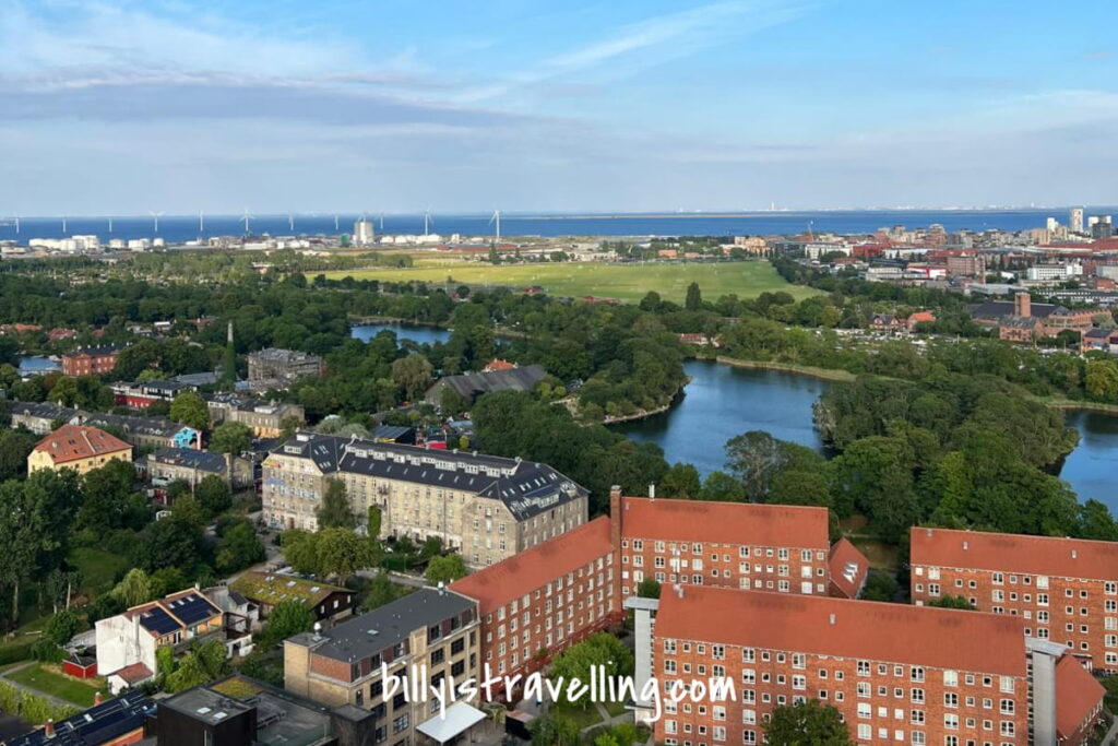 copenhagen city view from Church of Our Saviour