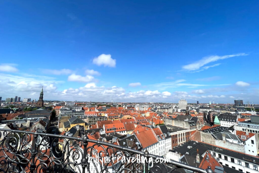 copenhagen city view from the round tower