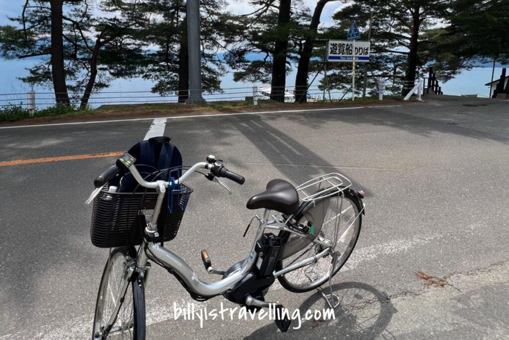 bicycle around lake tazawa