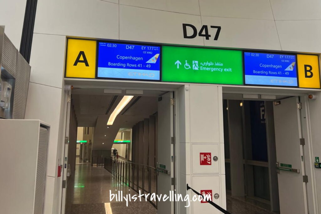 etihad business class boarding