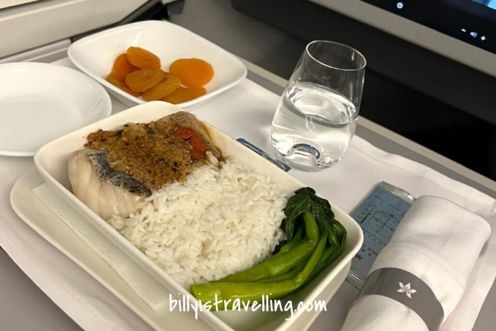 Hong Kong Airlines business class meal