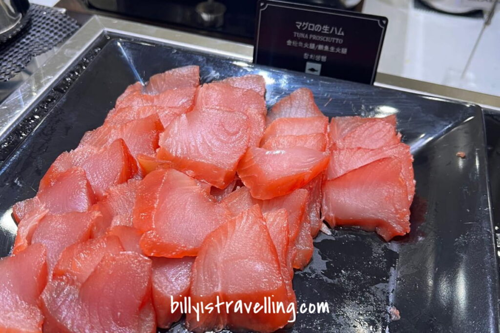 kix lounge kansai sashimi