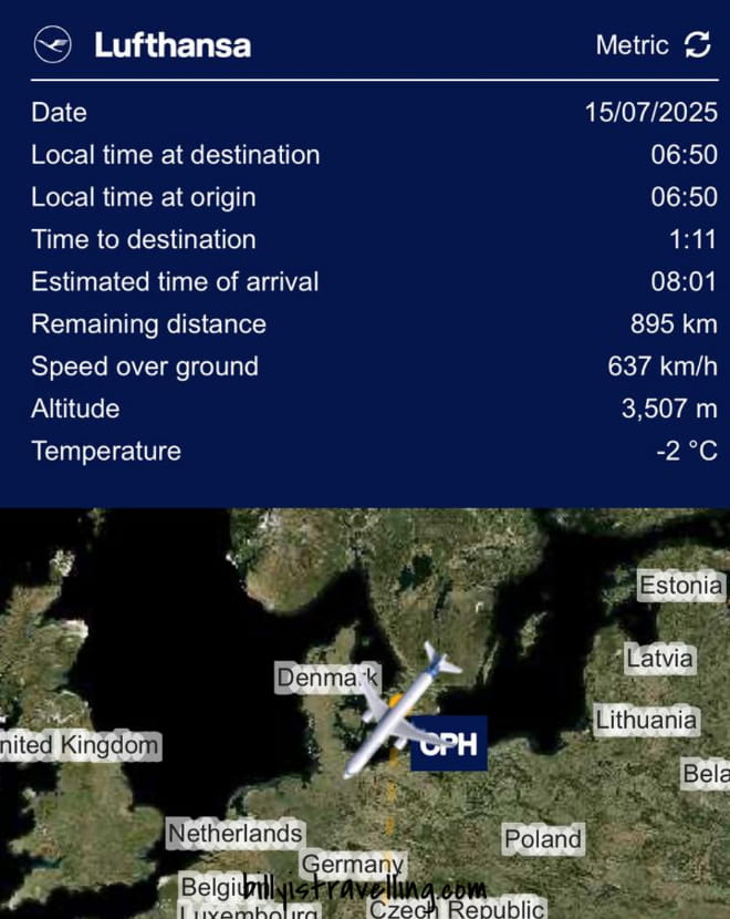 lufthansa lh2447 flight map via inflight wi-fi flynet