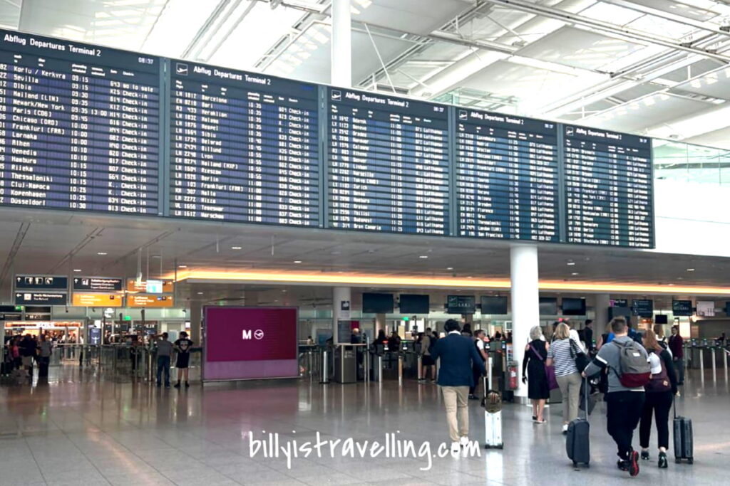 munich airport terminal 2 departure fids