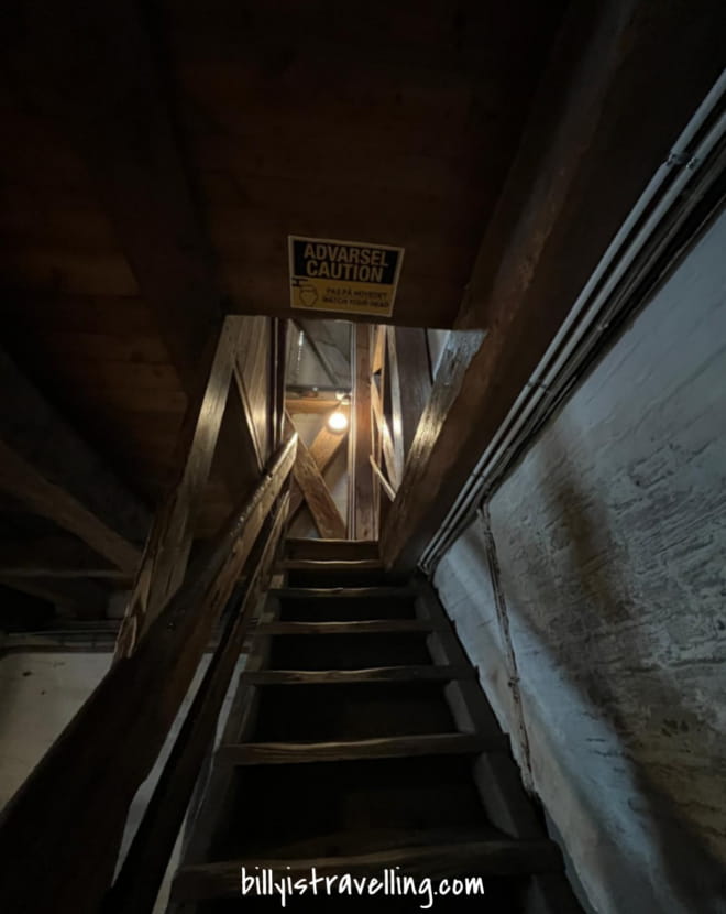 stair inside the copenhagen Church of Our Saviour