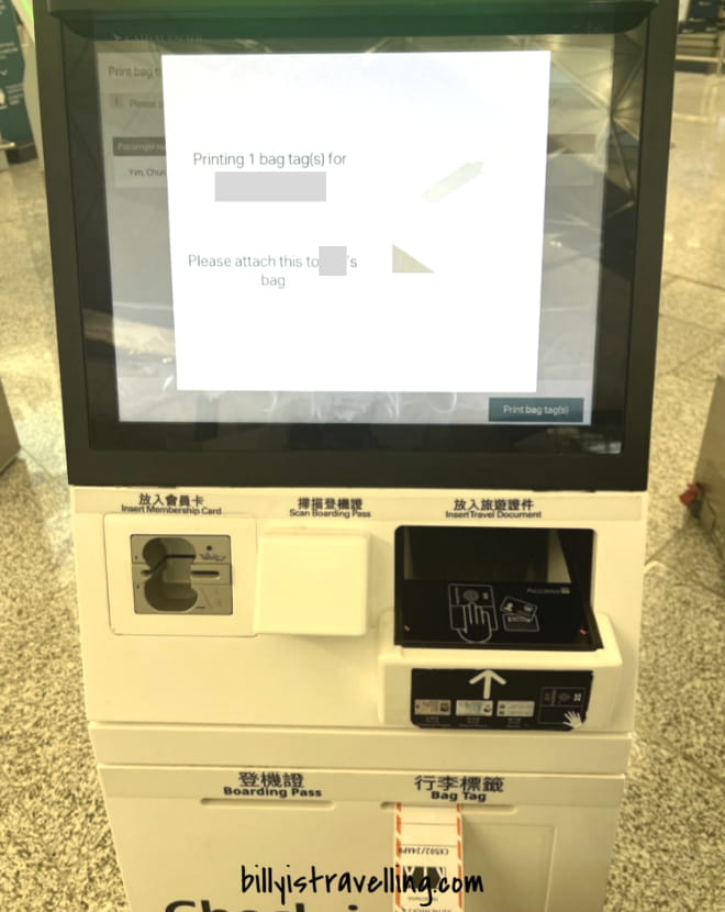 hkg airport print bag tag by cuss