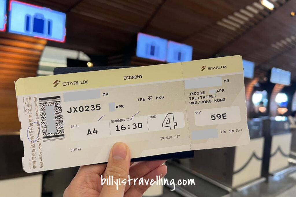 starlux jx235 boarding pass