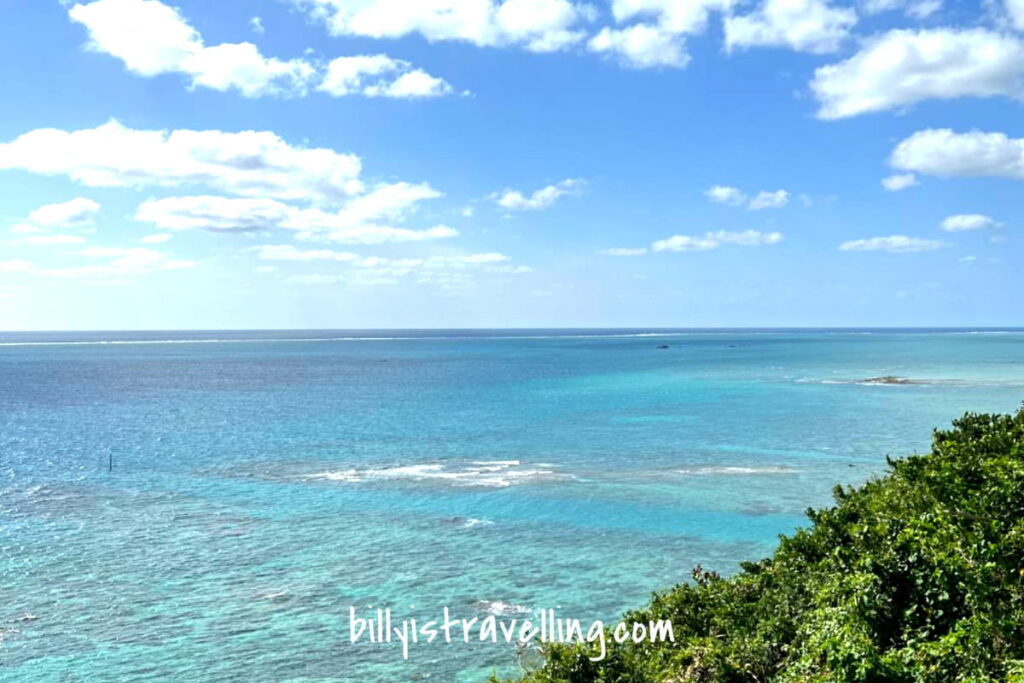 enjoy the okinawa sea in chinen misaki park
