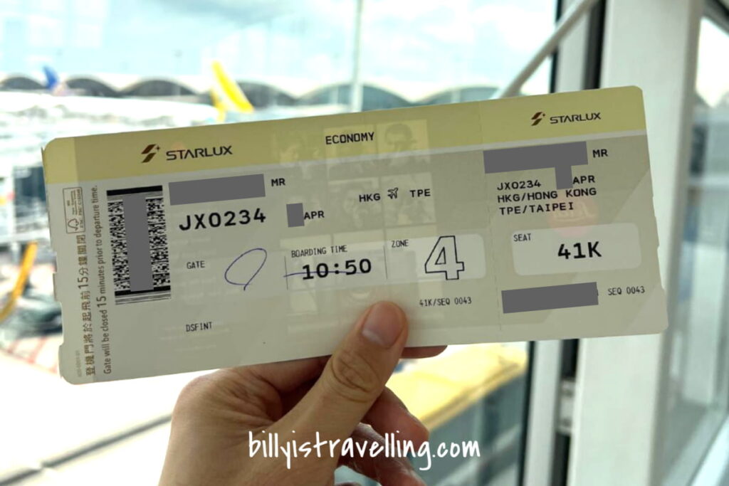 starlux jx234 boarding pass