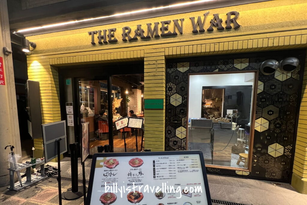 the ramen war shinsaibashi