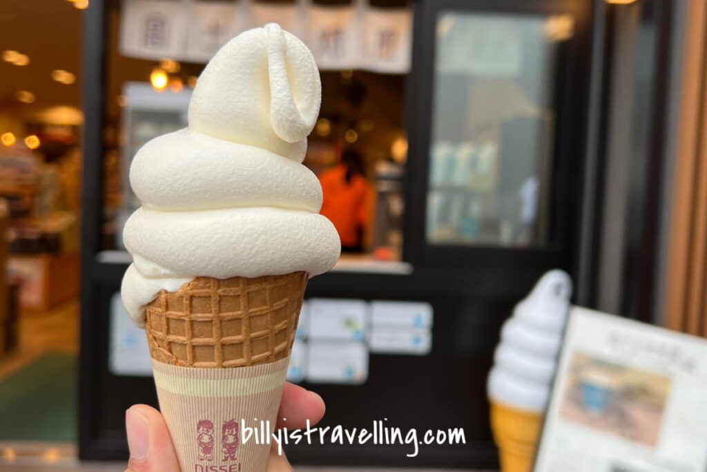 eat ice cream after hiking mt fuji