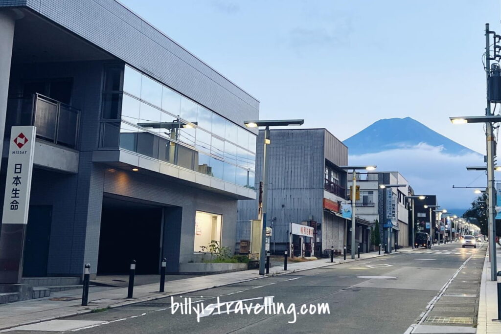 mt fuji from fujisan station