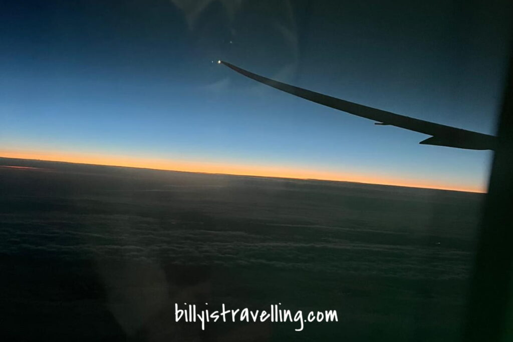 ana nh217 tokyo hnd to munich muc  sunrise