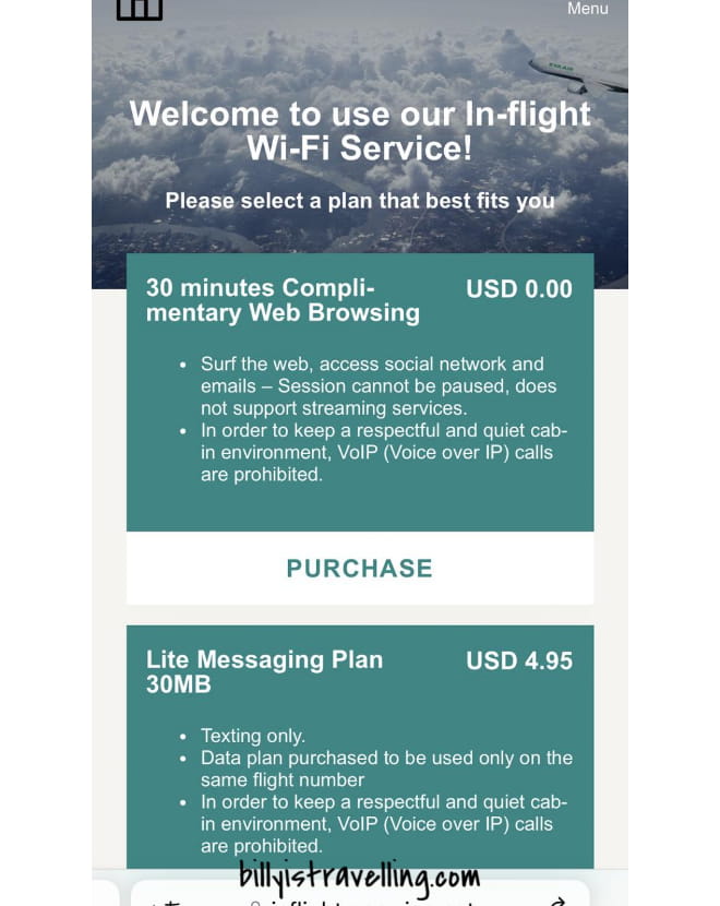 eva air economy class wifi