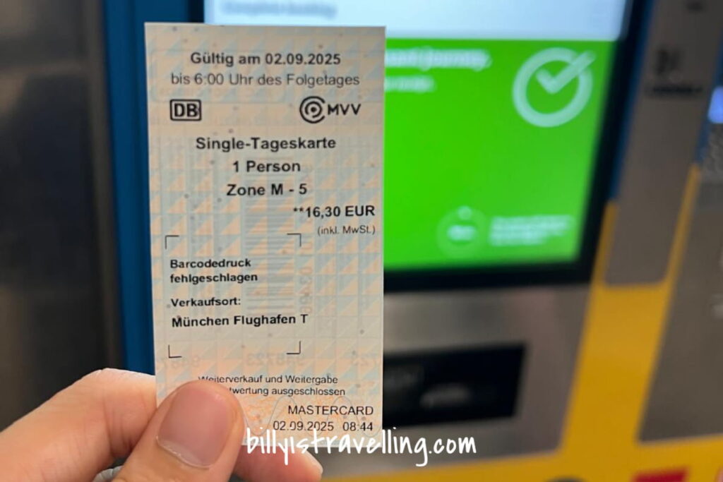 munich airport s bahn train ticket